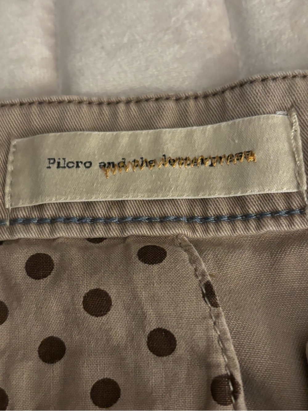 Pilcro and the Letterpress Hyphen Chino Shorts Women’s Size 30 Beige - Picture 9 of 9